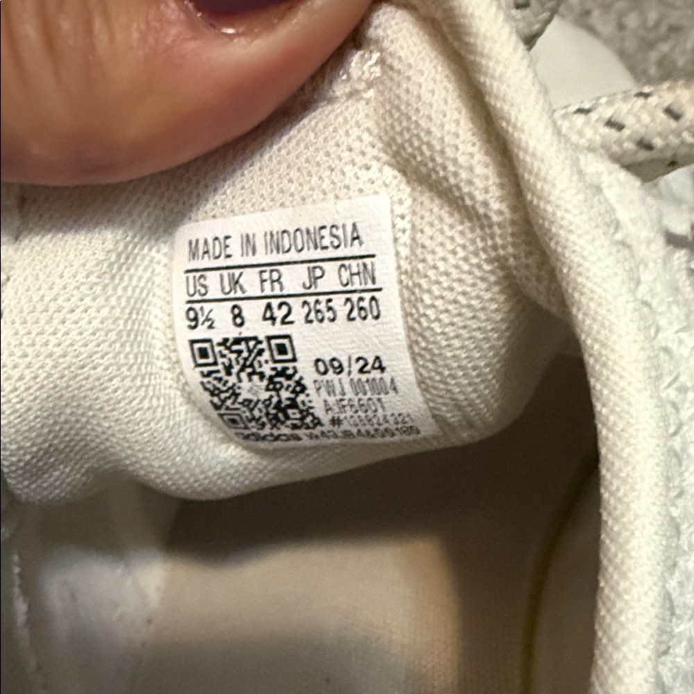 adidas Neutral Cream Knit Runner Sneakers - Picture 2 of 3